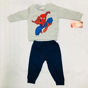 Marvel Avengers Spider-Man Little Boys Fleece Pullover Sweatshirt and Pants Set - Picture 1 of 4