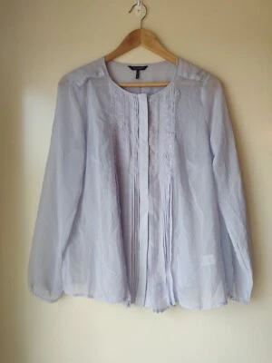 Conjunto Blusa Camisola Daisy Fuentes Plisada Frontal Gasa Violeta Escarchado Mediana  Foto 1 de 4