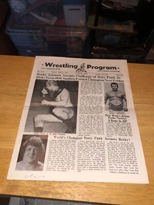 RARE 04/09/1976 NWA Houston, TX Paul Boesch PETER MAIVIA Wrestling Program WWF - Picture 1 of 4