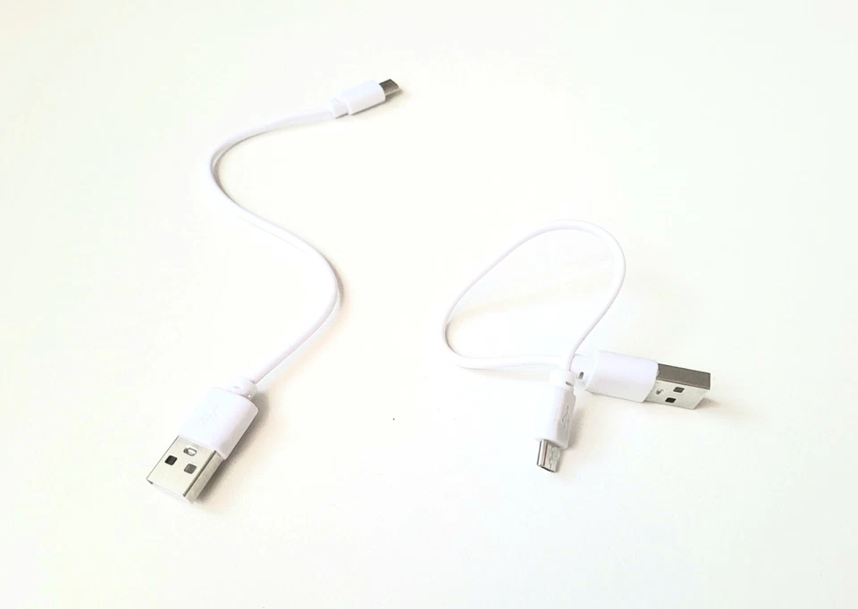 20 cm Long Micro USB Cable White Fast Charger Charging USB A male - USB micro - Image 1 of 1