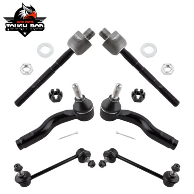 For 2003-2008 Mazda 6 6x Front Inner Outer Tie Rod Set Front Sway Bar End Links - Image 1 of 4