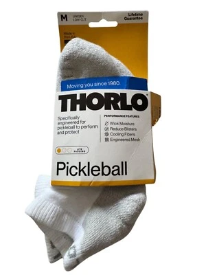 Thorlo Unisex Low Cut Pickleball Socks Size Medium W-9.5-11.5  M 8.5-10 NWT - Image 1 of 4