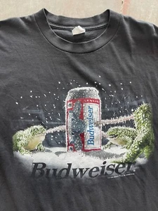 1996 Budweiser Frog This Buds For You Single Stitch Shirt XL Lee Sport - Picture 1 of 8