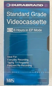 Durabrand T-120 VHS Tape 6 Hours EP Mode – Standard Grade Blank Video Cassette - Picture 1 of 3