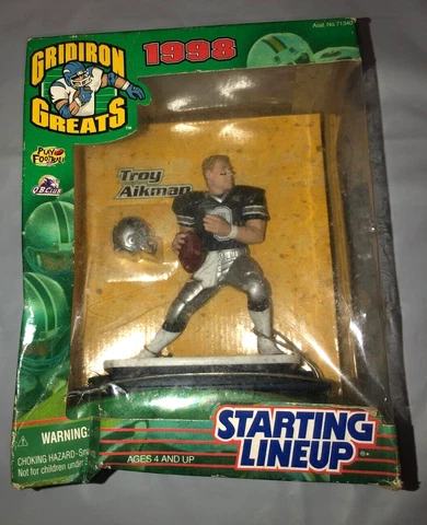 Troy Aikman Cowboys  1998 Starting Line Up GridIron Greats Kenner Figure NRFB Cover