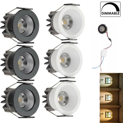 3W LED COB Downlight With Driver Recessed Warm White Spotlight Ac85-256V - Image 1 of 4