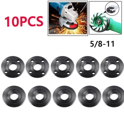 10x Black 5/8-11 Angle Grinder Flange Nut Inner Outer Lock Nut Set - Image 1 of 4