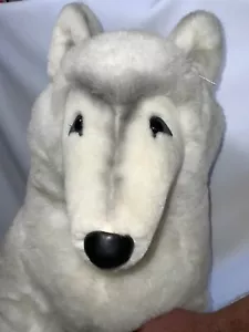Vtg Douglas Co Arctic Wolf Husky Dog Plush 23” Realistic EUC Stuffed Animal HTF - Picture 1 of 12