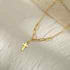 HotCross Necklace with Statement Neck Chain Stainless Steel Pendant Jewelry
