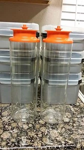 DOS BOTES ALTOS DE ACRÍLICO TUPPERWARE - envío gratis - Imagen 1 de 2
