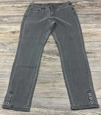 J.Jill Denim Authentic Fit Slim Ankle Jeans Gray Button Stretch Womens Sz 6P NWT - Image 1 of 4