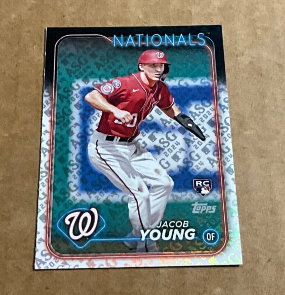 2024 Topps ASG All Star Game Foil # 397 Jacob Young Rookie Washington Nationals - Image 1 of 2