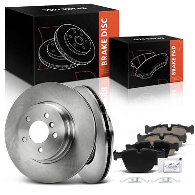 6x Rear Disc Brake Rotors & Ceramic Brake Pads for BMW X5 2007-2018 X6 2008-2019 - Image 1 of 4