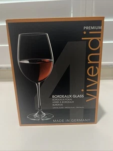 Nachtmann Vivendi Bordeaux Glass - 4pcs - Crystal Glass, 763 ml / 27oz Germany - Picture 1 of 8