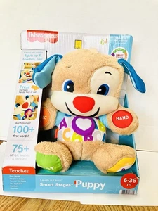 Fisher Price Laugh and Learn ABC Smart Stages Interactive Puppy Plush Dog Works - Picture 1 of 10