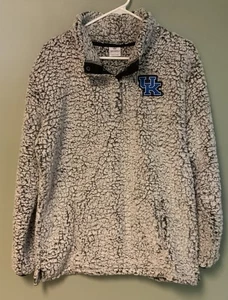 Top Of The World University of Kentucky Sherpa Pullover Para Mujer L Gris 1/4 Cremallera - Imagen 1 de 8