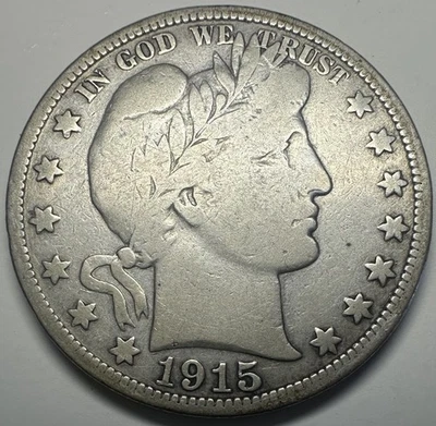 Полдоллара Барбера 1915-P R60 - Изображение 1 из 4