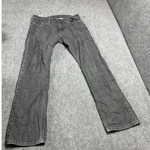 Denim 514 Men's Gray Jeans Casual Straight Leg 5 Pockets Size W32 L34 - Picture 1 of 19