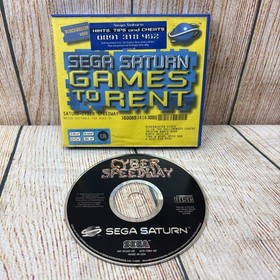 Cyber Speedway Sega Saturn (PAL) Blockbuster Rental 