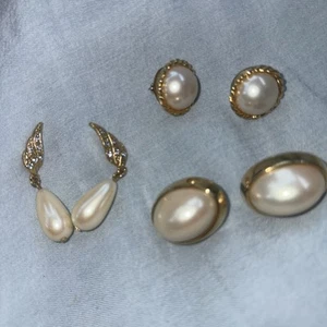 Sorrelli Goldtone Clip On Earrings Pearl Gold Trim Stud Womens - Picture 1 of 6