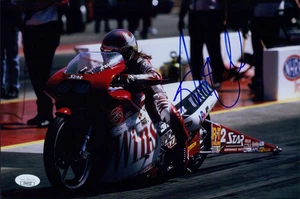 Angelle Sampey NHRA Driver Signed 8x12 Glossy Photo JSA Authenticated - Picture 1 of 2