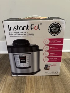 Pentola a Pressione Elettrica Instant Pot IP-LUX60 V3 6 in 1 Multiuso 6 Quart NUOVA - Foto 1 di 8