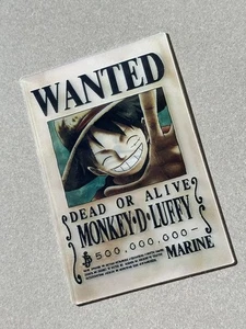 Póster calcomanía pegatina de coche movimiento lenticular 3D de Luffy Zoro de una pieza peeker Wanted - Imagen 1 de 2