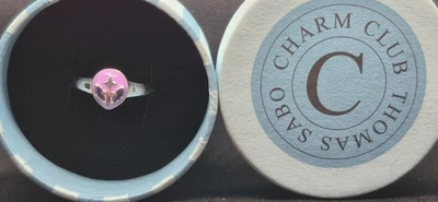 Thomas Sabo sterling silver alien head & violet stones ring size 56 UK O NEW - Image 1 of 4