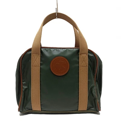 Auténtico HUNTING WORLD - Bolso de mano de cuero de tela marrón caqui Foto 1 de 4