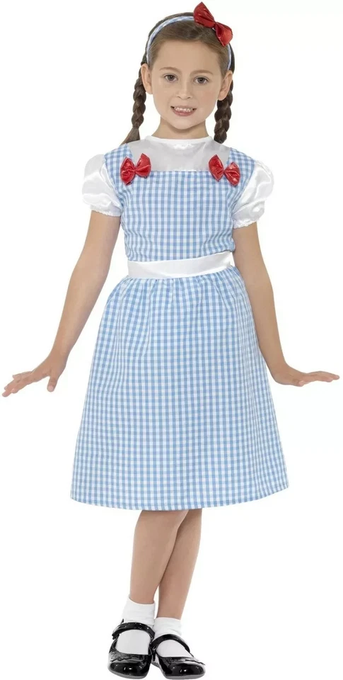 Childrens Fancy Dress Girls Country Girl Dorothy Costume Kids Smiffys S 4-6 - B7 - Image 1 of 1