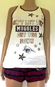 Pijama para mujer Harry Potter chaleco torso o pantalones cortos muggles Get You Down Primark - Imagen 1 de 6