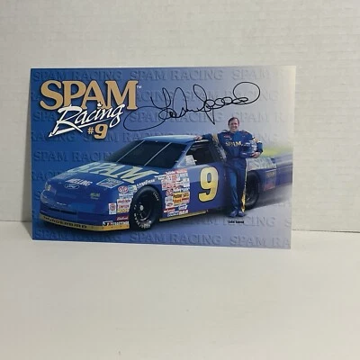 "Tarjeta firmada Lake Speed SPAM Racing #9 9"" X 6""" Foto 1 de 4