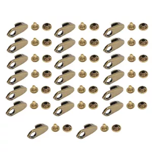 20 Sets Boots Hook Rivets Boot Lace Hook Fit With Rivet Camp Hike Climb DIY - Picture 1 of 10