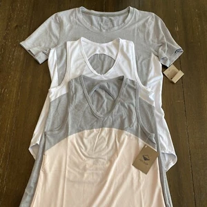 Women's Activewear Set Of 3 Workout Yoga Outfits Size M Top & Shorts Gym NWT - Picture 1 of 16