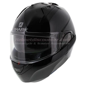 Shark EVO ES, Gloss Black BLK, Motorcycle Helmet, Fast 'N Free Shipping NEW 2020 - Picture 1 of 5