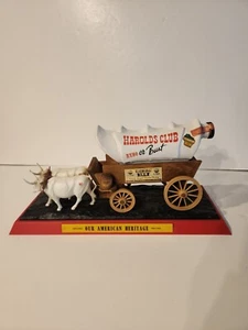 Vtg Jim Beam Whiskey Harolds Club Reno Or Bust Stagecoach & Ox Decanter Empty - Picture 1 of 15