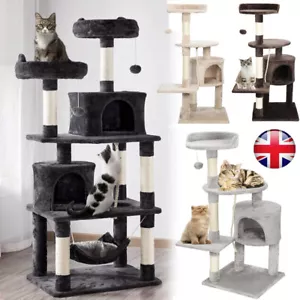 More details for large cat tree tower activity centre kitten climbing house scratching post condo