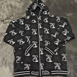 Seedless Clothing Skulls/Seeds Full Zip Sweatshirt Hoodie Jacke Herren L gefüttert - Bild 1 von 5