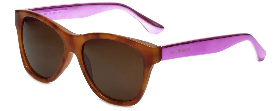 Gafas de sol de diseñador Isaac Mizrahi IM63-25 en miel tortuga con lente marrón Foto 1 de 1