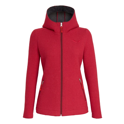 Chaqueta de punto de lana para mujer SALEWA SARNER 2L Made in Italy a prueba de viento, transpirable
