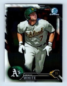 2016 Bowman Chrome Prospects Mikey White Oakland Athletics #BCP44