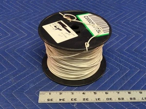 Wire 6G-1801-01 TFFN 18-AWG 25FT 16-Strand 1-Conductor PVC White Nylon 600V J25 - Picture 1 of 3