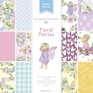 The Paper Boutique Floral Fairies 8 in x Decorative Paper Pad - Picture 1 of 3