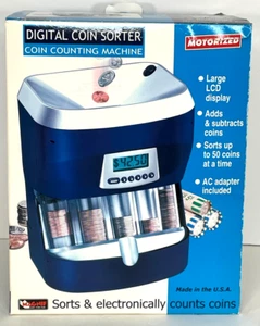 Clasificador y contador digital automático de monedas Magnif - Pantalla LCD - Modelo EE. UU. - Imagen 1 de 20