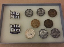 COLLECTION  OF NATIONAL FEDERATION OF SEA ANGLERS MEDALS AND  BADGES