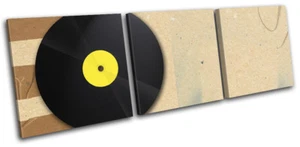 Vinyl Record Musical TREBLE CANVAS WALL ART Picture Print - Picture 1 of 1