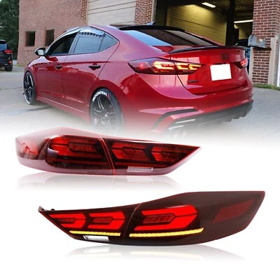 Kit de luces traseras LED de actualización para Hyundai Elantra Sedán 2017-2018 luz trasera roja Foto 1 de 4