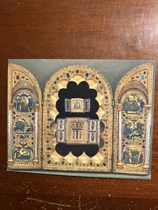 El Tríptico Stavelot Cruz Verdadera Relicario Abad Wibald Bélgica Arte Postal De Colección - Imagen 1 de 2
