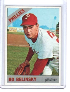 Bo Belinsky 1966 Topps Baseballkarte halbhoch #506 - Philadelphia Phillies - Bild 1 von 2