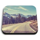 Square MDF Magnets - Rocky Mountains Road Colorado USA Travel  #24118